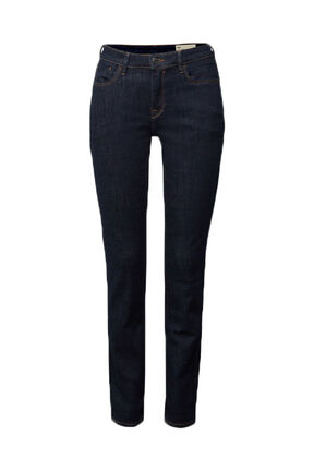 Damen Jeans Hose Medium Rise Slim Fit (blue rinse)