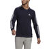 Herren Essentials Fleece 3-Streifen Sweatshirt