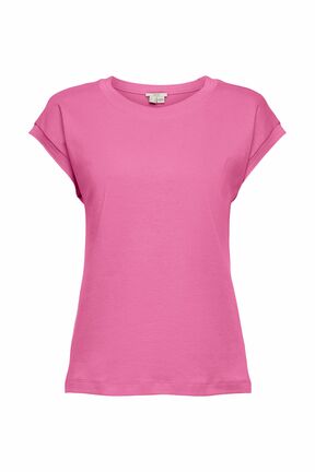 Damen Unifarbenes Jersey-T-Shirt (violet)