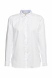 Damen Chambray Hemd-Bluse (white)